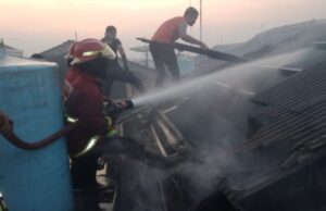 Fuego del edificio Gegana Kramat, presuntamente acto de personas desconocidas
