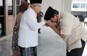 Momen Prabowo conoce a Ma’ruf Amin, Sungkem directamente