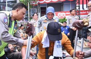 La retrospección de las víctimas de accidentes, Korlantas y Jasa Raharja recuerda los peligros si no el tráfico ordenado