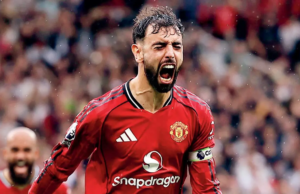 El objetivo tardío de Bruno ayuda a Man Utd Trump Burnley 3-2