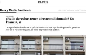 Según el Sanchista Diario, ‘El País’, tener aire acondicionado en casa es “correcto”.