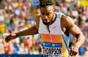 Thompson triunfa sobre Noah Lyles por 0.3 segundos en 100 metros de carrera
