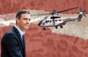 Sánchez usa dos helicópteros de superpuma para su gira de propaganda y deja solo uno para apagar los fuegos