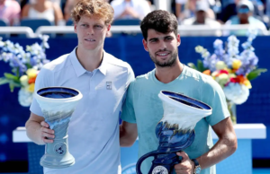 Carlos Alcaraz gana a Cincinnati abierto cuando Jannik Sinner se retira