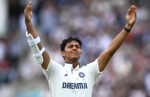 Jaiswal ataca el siglo II del siglo II de series; India dirigida por 281 carreras en el té