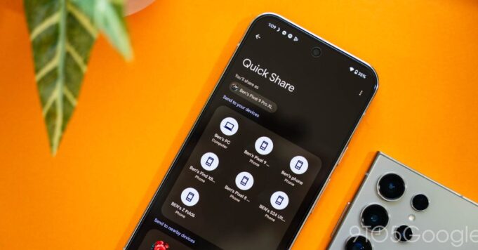 El acceso directo poco conocido de Quick Share te permite compartir con otro teléfono Android tocándolo