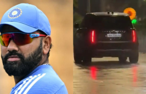 Rohit Sharma Cruises a través de Mumbai Rains in Style: Mira Video