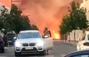 El fuego de las tres canciones se extiende a través de Madrid y obliga a desalojos y refuerzos de emergencia