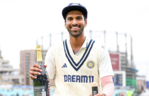 Washington Sundar coronado como el “ Jugador de impactos ” del equipo de la India en la serie
