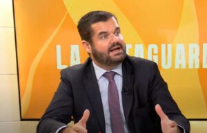 Luis María Pardo (Iustitia Europa), perseguida en la salida de la declaración de Begoña Gómez