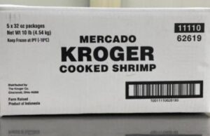 Más camarones vendidos en las tiendas Kroger retiradas para una posible contaminación