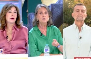 Ana Rosa e Isabel San Sebastián detienen sus pies de un exaltado Antonio Maíllo que los acusa de colaboracionistas de Israel