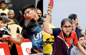 Jehan Kolah, Prisha Daga Clinch U-16 Títulos de tenis de mesa