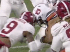 Estrella de Alabama expulsada por acto peligroso en la primera jugada defensiva de la SEC en más de un mes