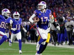¿Lo hará o no? Josh Allen está a un touchdown terrestre del récord de QB