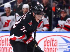 Thompson de Sabres ajusta viejas cuentas en la pelea con Noesen de Devils