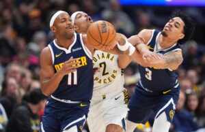 Julian Strawther de los Nuggets intenta aprovechar al máximo sus minutos limitados