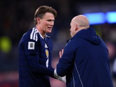 Steve Clarke y Sir Andy Murray reaccionan a lo que Scott McTominay hizo por Escocia en la victoria por 4-2 contra Dinamarca.