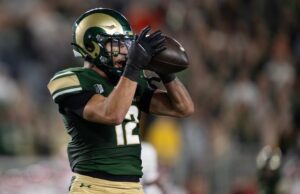 El back defensivo de Colorado State, Jace Bellah, aprovecha al máximo las oportunidades