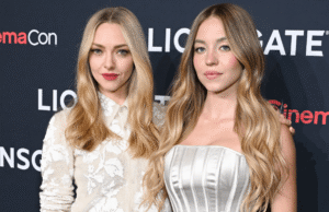 ‘The Housemaid’ está protagonizada por Sydney Sweeney y Amanda Seyfried en ‘d—k pics’ y casi besándose | Giras de prensa virales (vídeo)