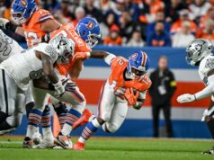 RJ Harvey de los Broncos tendrá más oportunidades contra los Chiefs