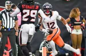 El novato de los Broncos, RB RJ Harvey, se convierte en el punto focal del juego aéreo