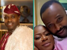 Femi Adebayo enciende la reconciliación mientras su esposa comparte un video amado, los fanáticos se regocijan: “Alhamdullilah”
