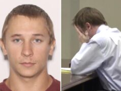 El adoptado ucraniano Dima Tower se derrumba en un tribunal de Florida acusado de masacrar a sus padres en un juicio por asesinato.