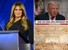 Melania preparándose para un gran y hermoso salón de baile, revela Trump
