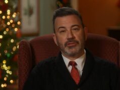 El presentador de televisión Jimmy Kimmel apunta a Trump en su mensaje navideño en el Reino Unido