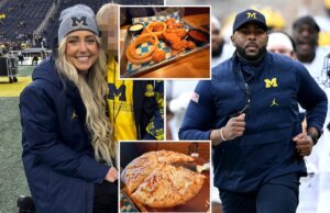 El restaurante de Michigan The Brown Jug tiene elementos de menú nombrados en honor a Sherrone Moore y Paige Shiver.