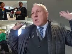 Azafata arrestada antes de abordar por tocar a alguien en el hombro