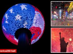 Times Square celebrará un segundo lanzamiento de pelota en julio para conmemorar el 250 cumpleaños de Estados Unidos