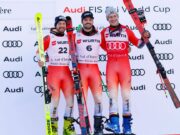 Meillard lidera el podio suizo en el slalom gigante de la Copa del Mundo