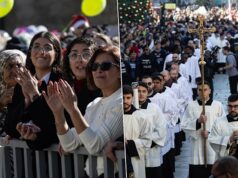 Vuelven las celebraciones navideñas al lugar natal de Jesús
