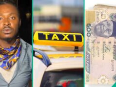 Navidad: Un hombre nigeriano camina desde el aeropuerto de Asaba hasta el hotel después de que un taxista le cobrara 30.000 naira