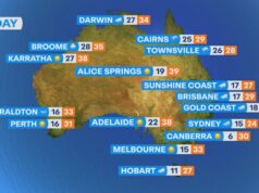 Pronóstico del tiempo nacional para el lunes 29 de diciembre
