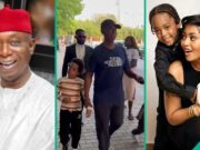 Ned Nwoko hace su primera aparición pública con los hijos de Regina Daniels desde su pelea pública