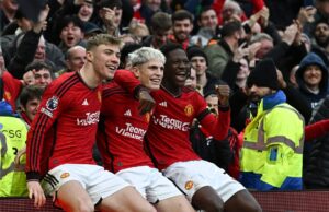 La nueva ‘Trinity’ del Manchester United se formó en 2024 contra el West Ham, ahora el último que le queda luchando por su carrera