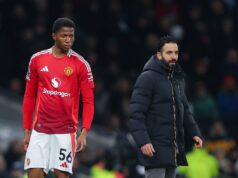 Ruben Amorim, desconcertado, hace comentarios sobre Harry Amass y Chido Obi en defensa de la postura de Kobbie Mainoo