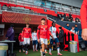 Gabriele Biancheri anota un doblete en la victoria del Man Utd U21, pero su compañero de equipo fue la verdadera estrella destacada