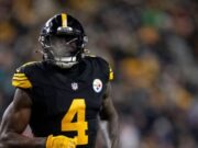 DK Metcalf de los Steelers golpea a un fanático de los Lions durante un altercado salvaje