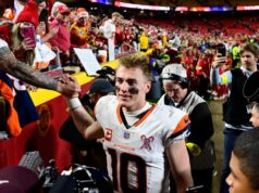 Bo Nix de los Broncos le explica el miedo a los perros a Kirk Herbstreit después de que la primera interacción se volviera viral
