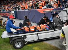 Pat Bryant de los Broncos hospitalizado después de un golpe al final del juego contra los Jaguars