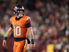 Bo Nix y Nik Bonitto brillan al final de la victoria