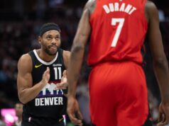 Gracias a Kevin Durant, Nuggets-Rockets se pusieron picantes en el Día del Quesarito en Denver