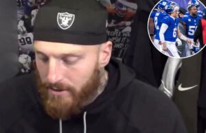 La enojada visión de Maxx Crosby en el Tank Bowl Giants vs Raiders