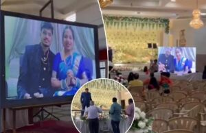 Los recién casados indios celebran una recepción de boda “virtual” después de que su vuelo fuera cancelado en el último minuto