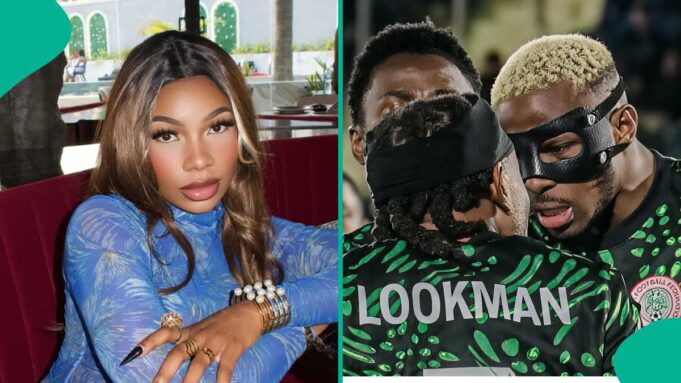 Super Eagles: Tacha de BBNaija critica a quienes arrastran a Victor Osimhen por el choque con Lookman
