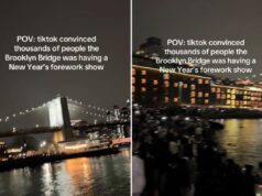 Miles de personas engañadas para ver un espectáculo de fuegos artificiales de Año Nuevo inexistente